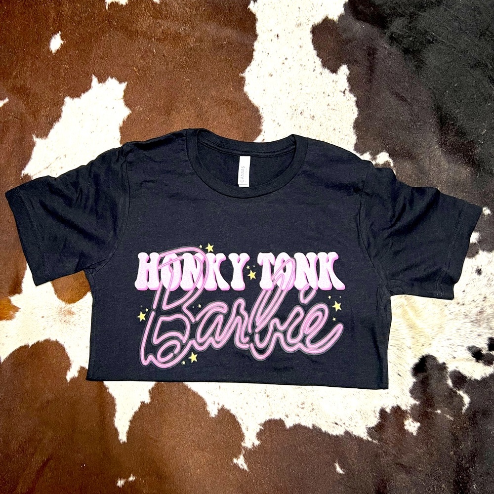 Honky Tonk Barbie Graphic Tee - Size Medium